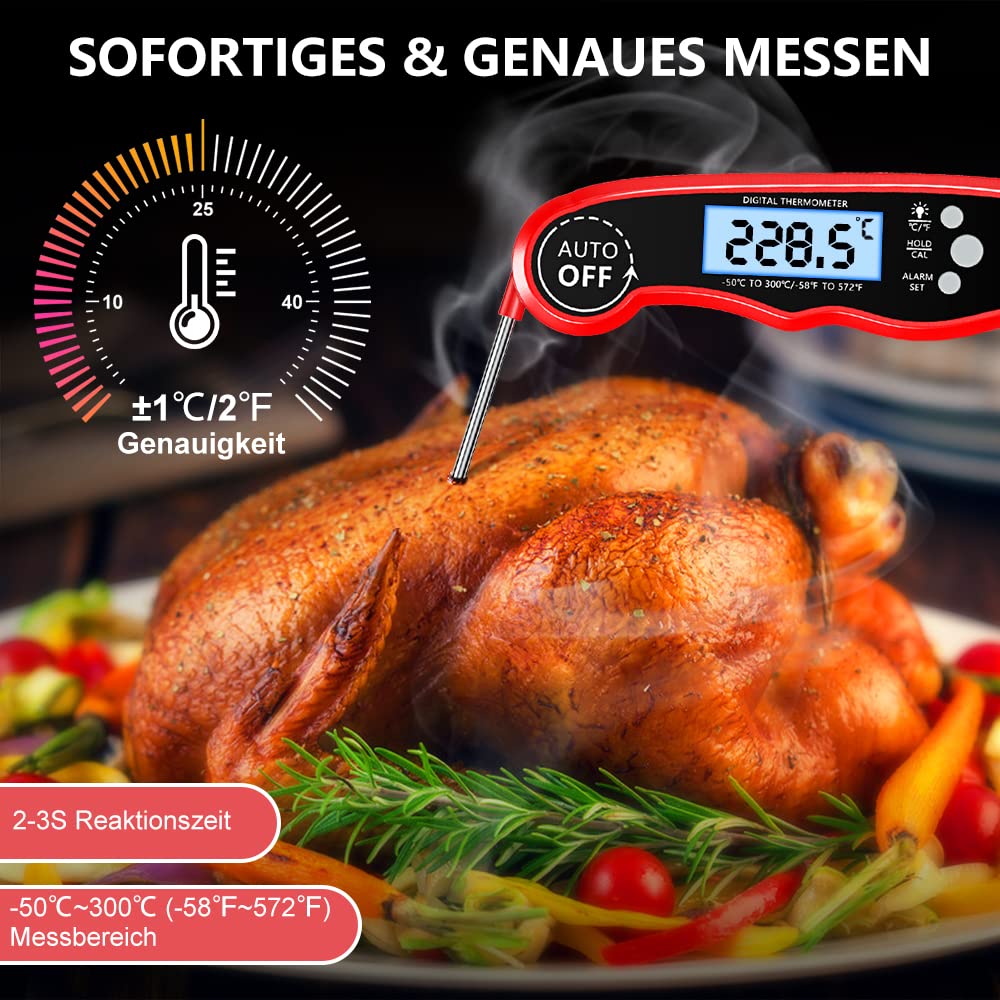 Thumbnail 2 de CIRYCASE Fleischthermometer Digital 102cm Sonde