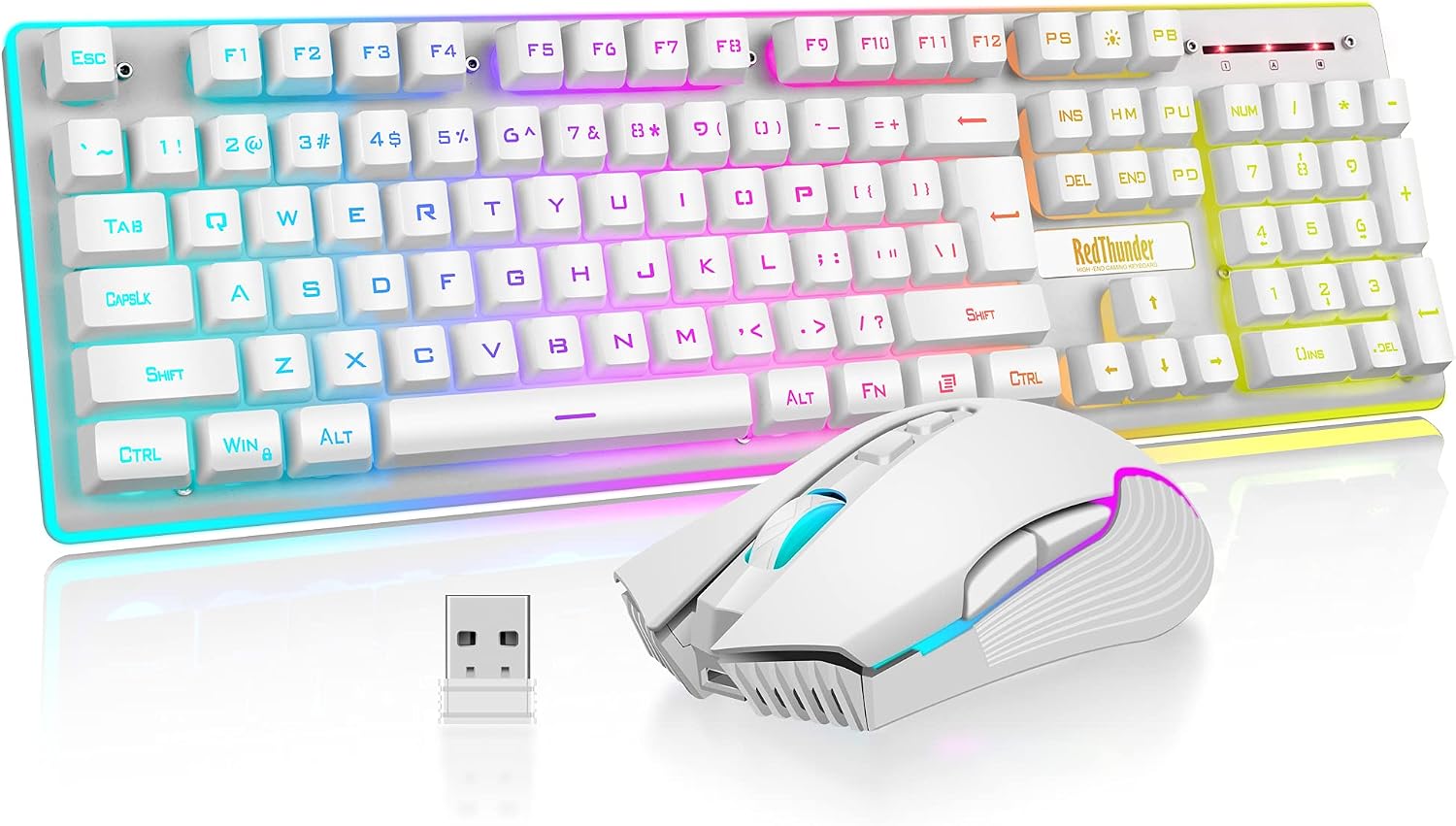 Detalle de RedThunder wireless gaming keyboard and mouse combo K10