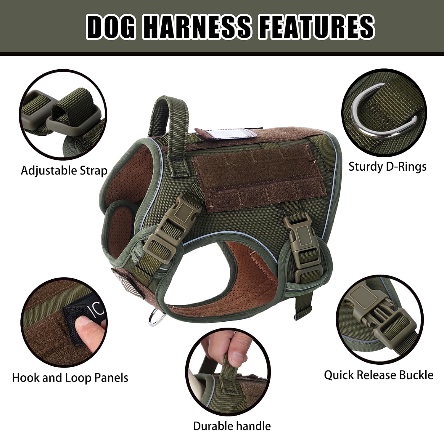 Detalle de BUMBIN Tactical Dog Harness M