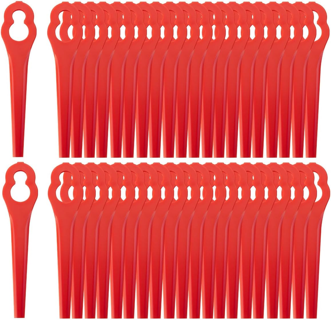 Detalle de Pack of 100 PA6 nylon blade set for Einhell cordless lawn trimmer accessories