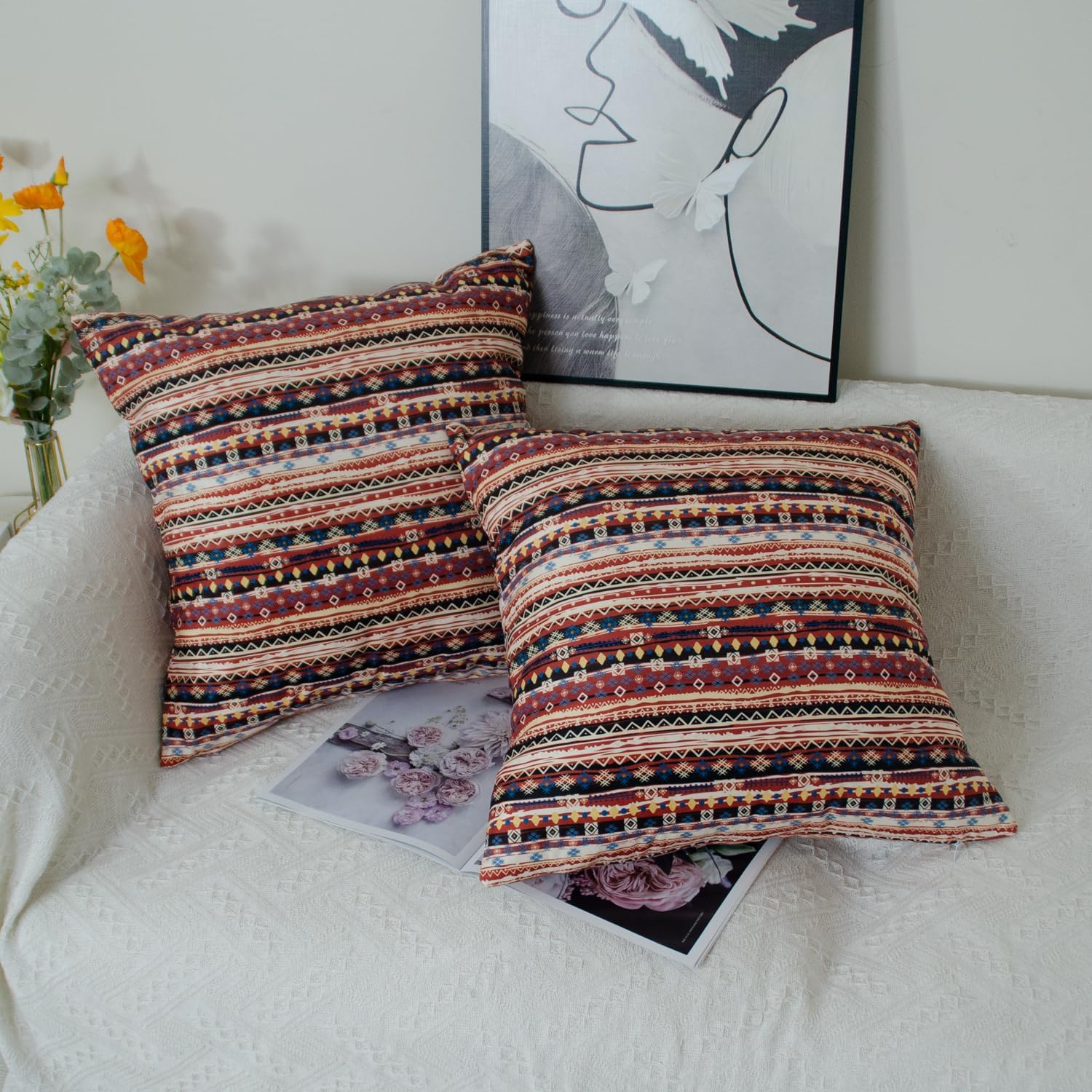 Detalle 2 de Boho Cushion Covers 50x50cm Set of 2