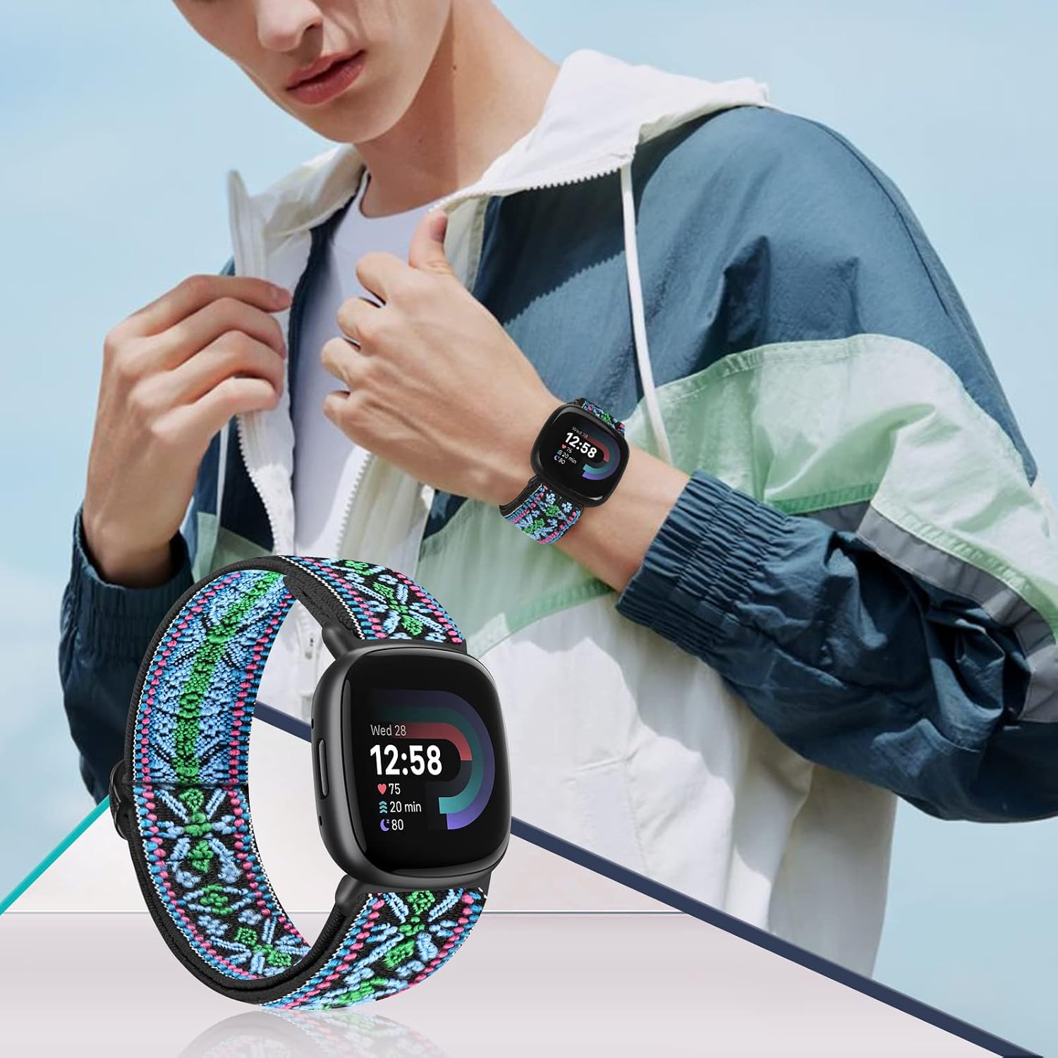Thumbnail 6 de Tiptops 5 Pack Straps for Fitbit Versa 4 Sense 2