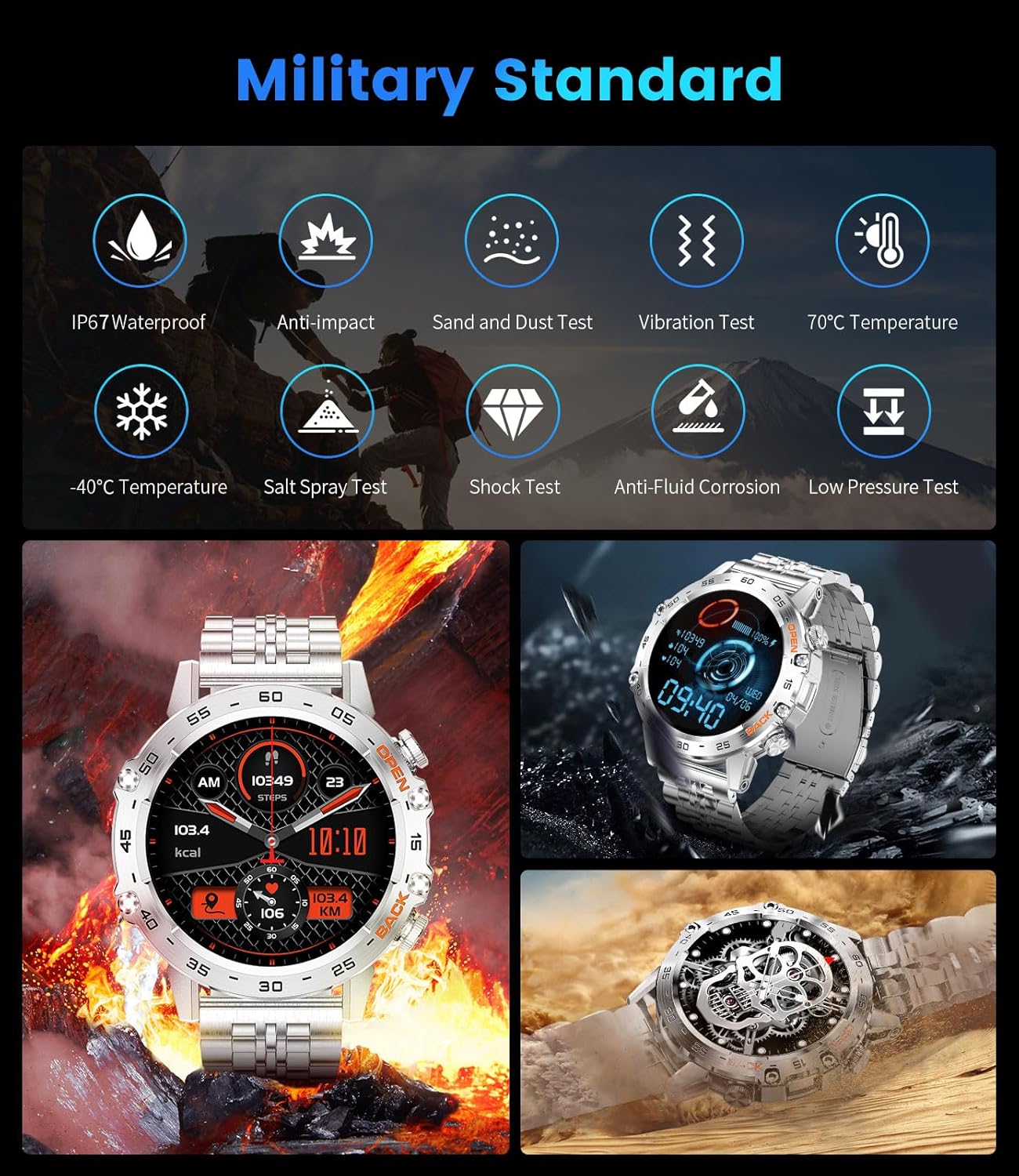 Thumbnail 4 de FOXBOX Smartwatch 1.39-inch with SpO2