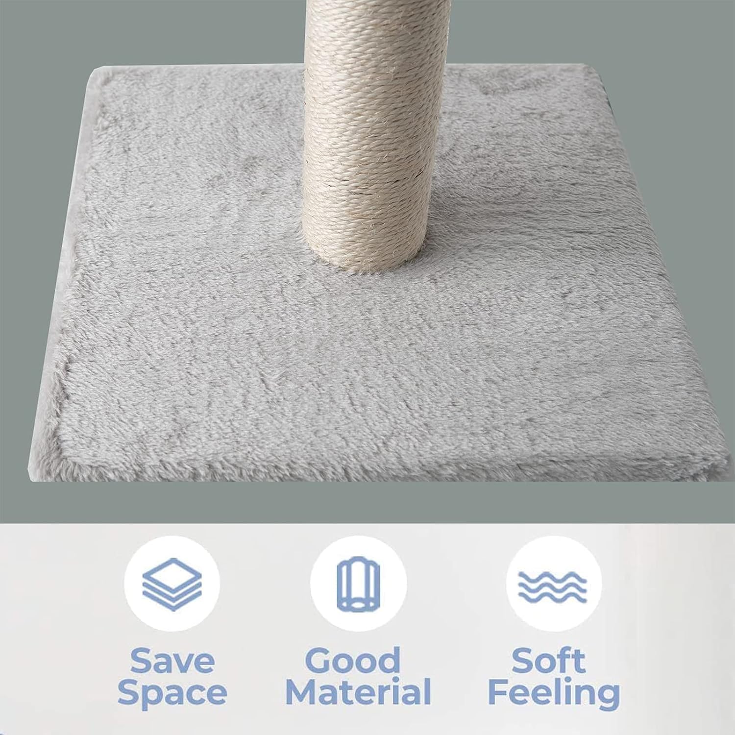 Detalle 2 de Kratzsäule 80 cm XXL Sisal für Katzen