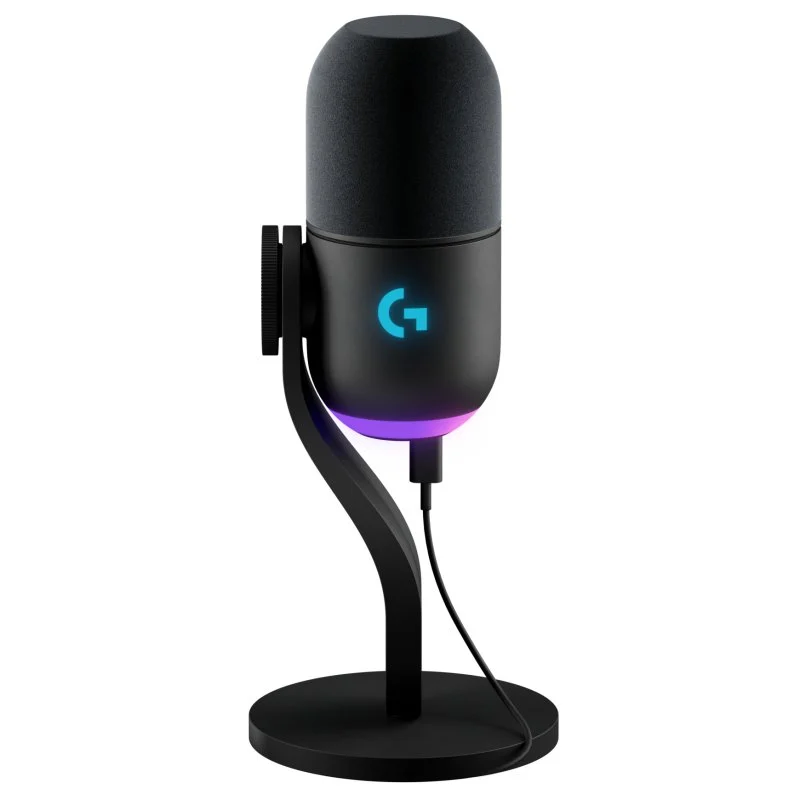 Detalle de Logitech G Yeti GX: Micrófono de superficie dinámico para gaming con RGB y Blue VO!CE