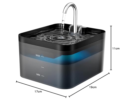 Thumbnail 9 de PawPoll Fontaine à Eau pour Chat 2,2L – Silencieuse, Filtration Quadruple et LED