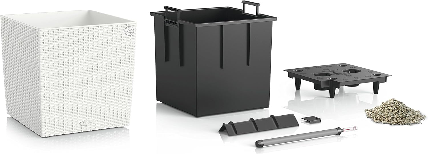 Detalle 2 de LECHUZA CUBE Cottage 50 bianco 15390