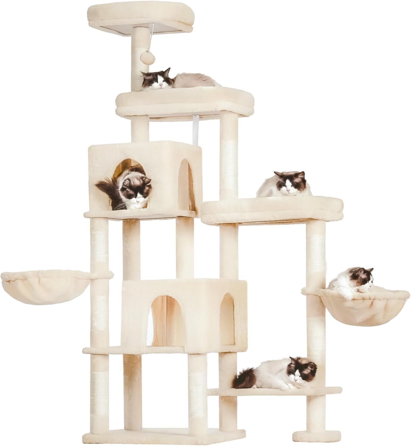 Detalle 2 de Hey-brother XXL Kratzbaum 180 cm für große Katzen 🐱