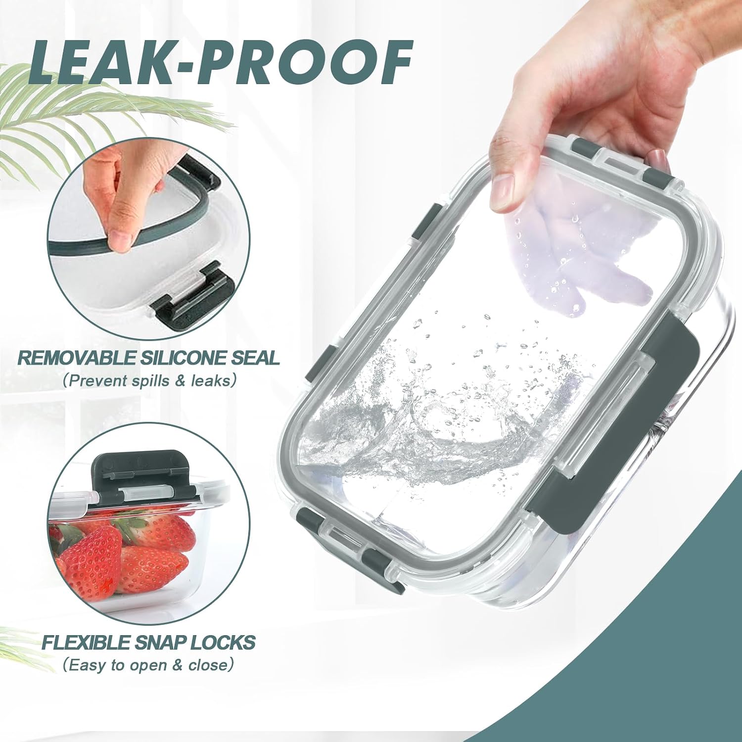 Thumbnail 2 de KOMUEE Meal Prep Containers 30 oz 🍱