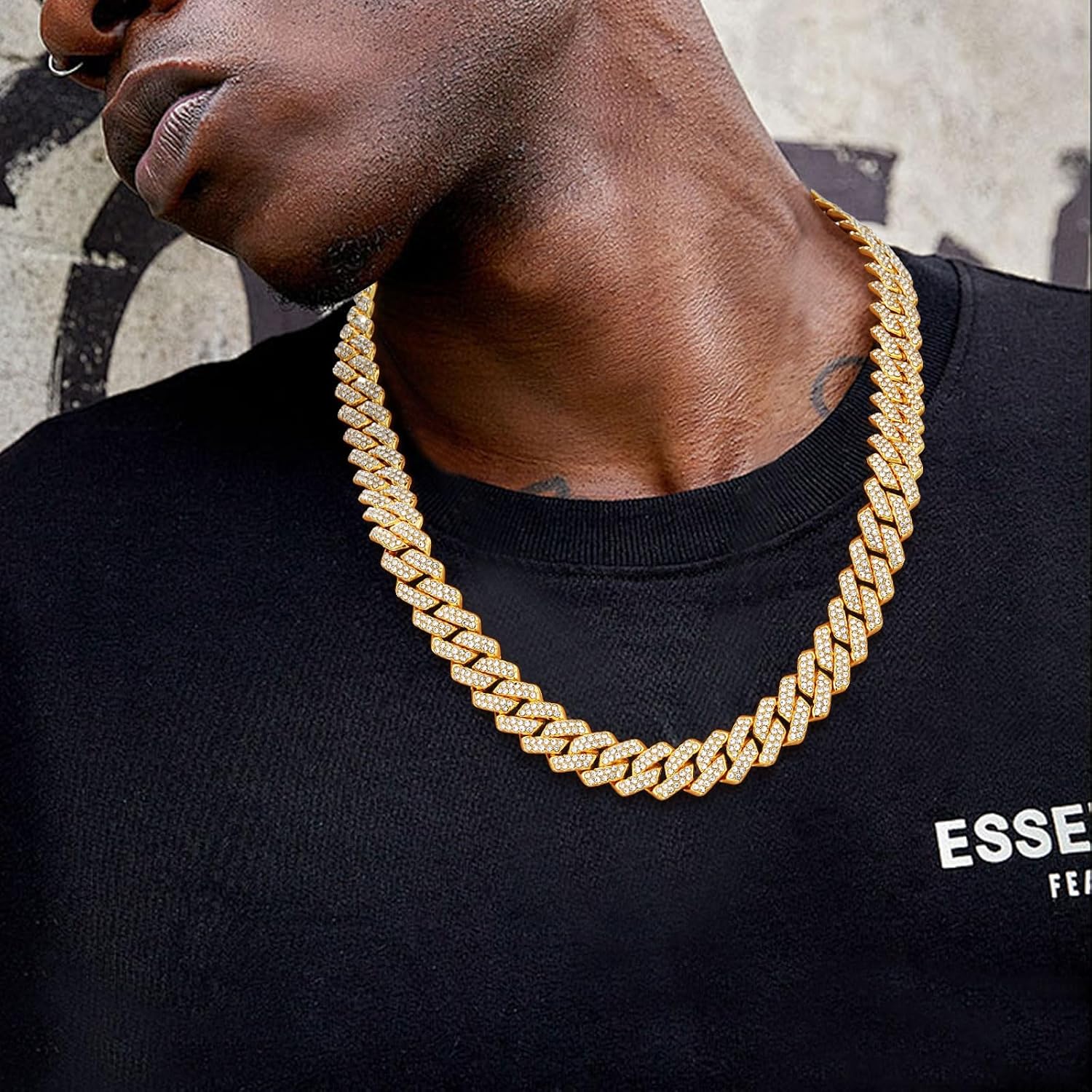 Detalle de Esmoly collana hip hop 14 mm