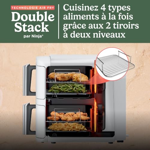 Thumbnail 1 de Ninja Double Stack XL Air Fryer: Friteuse sans huile verticale 9,5 L, blanc