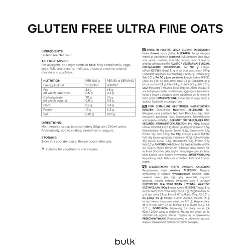 Detalle 2 de Bulk Harina de Avena Ultrafina Sin Gluten 2.5kg 🌾