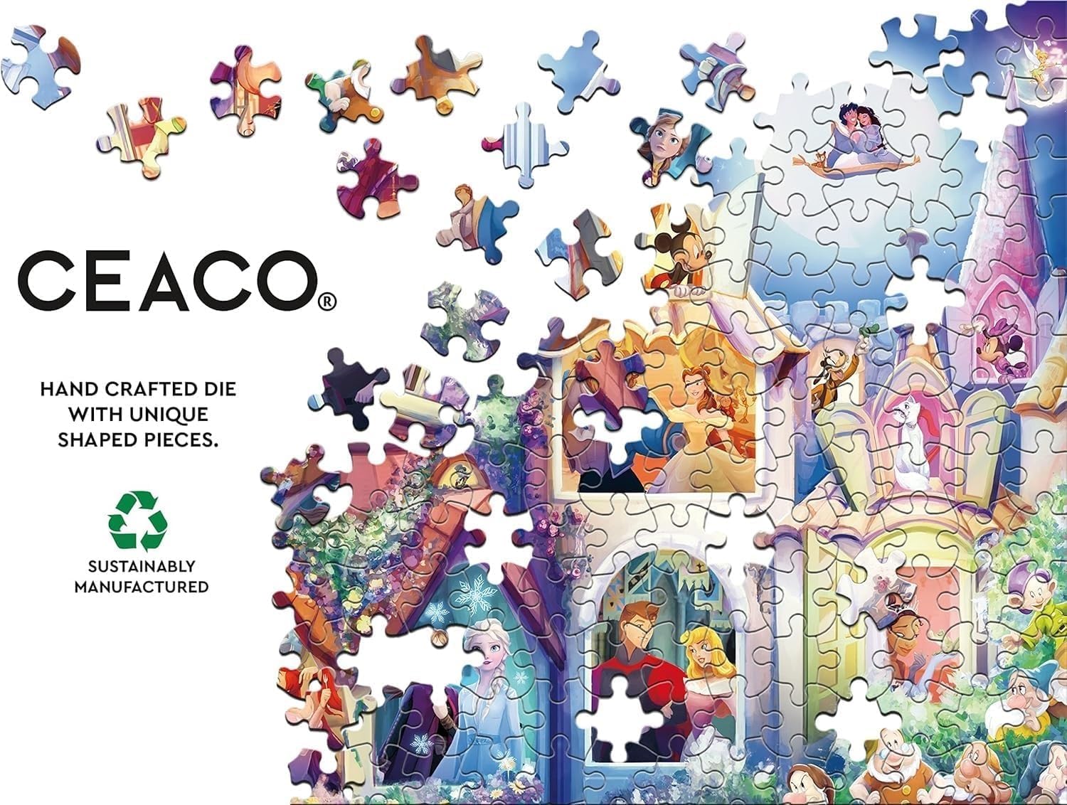 Detalle de Ceaco Disney Princess Castle 2000-Piece Jigsaw Puzzle