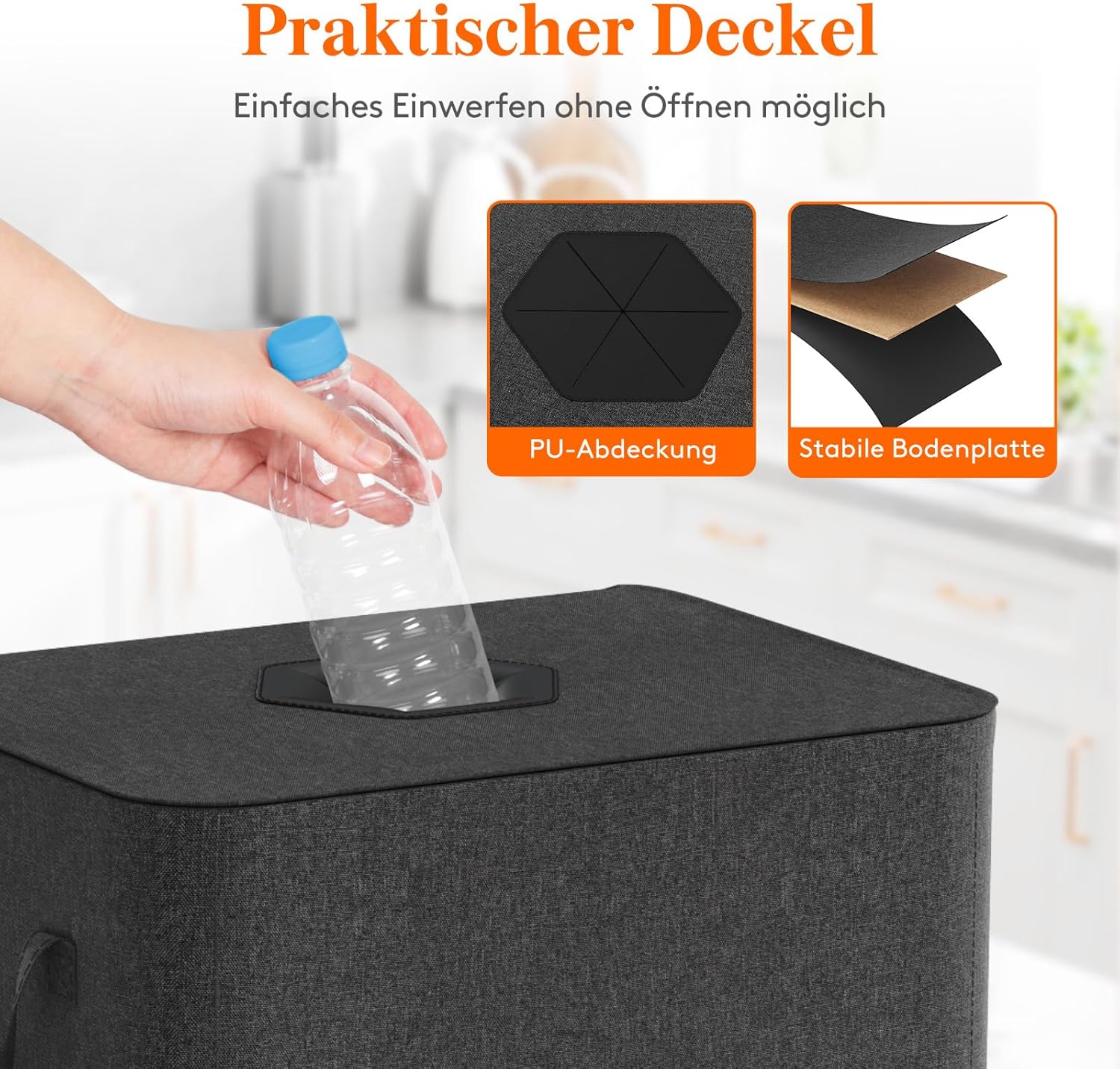 Detalle de Lifewit Pfandflaschen Sammelbehälter 100L
