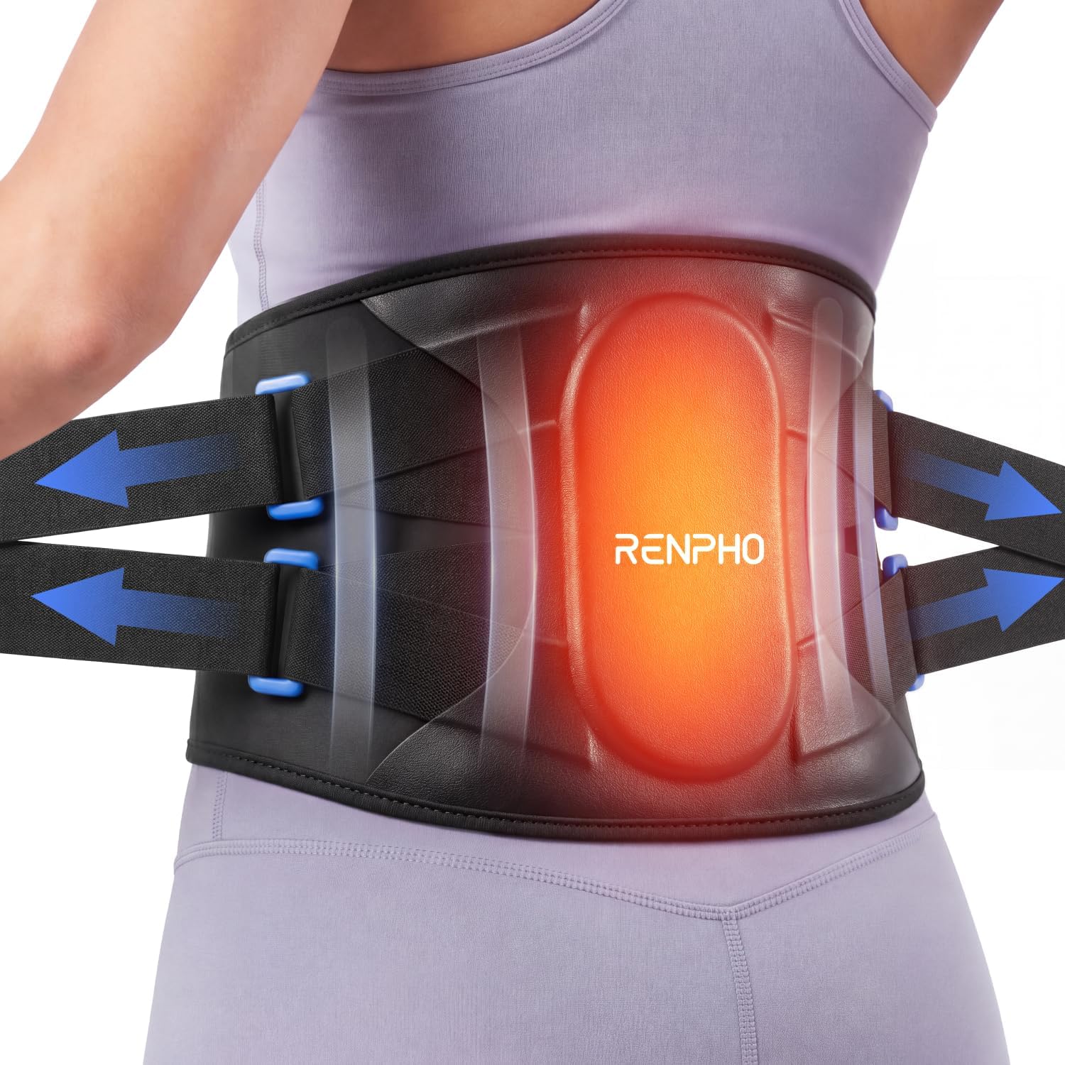 Detalle de RENPHO R-HAP65 värmekudde för nacke och axlar med värme och vibration