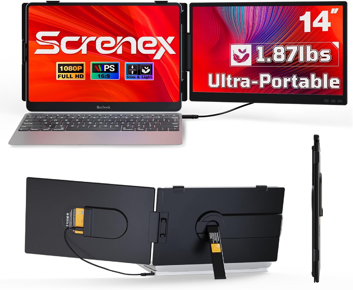 Detalle de Laptop Screen Extender 14" FHD 0.27" Ultra-Thin