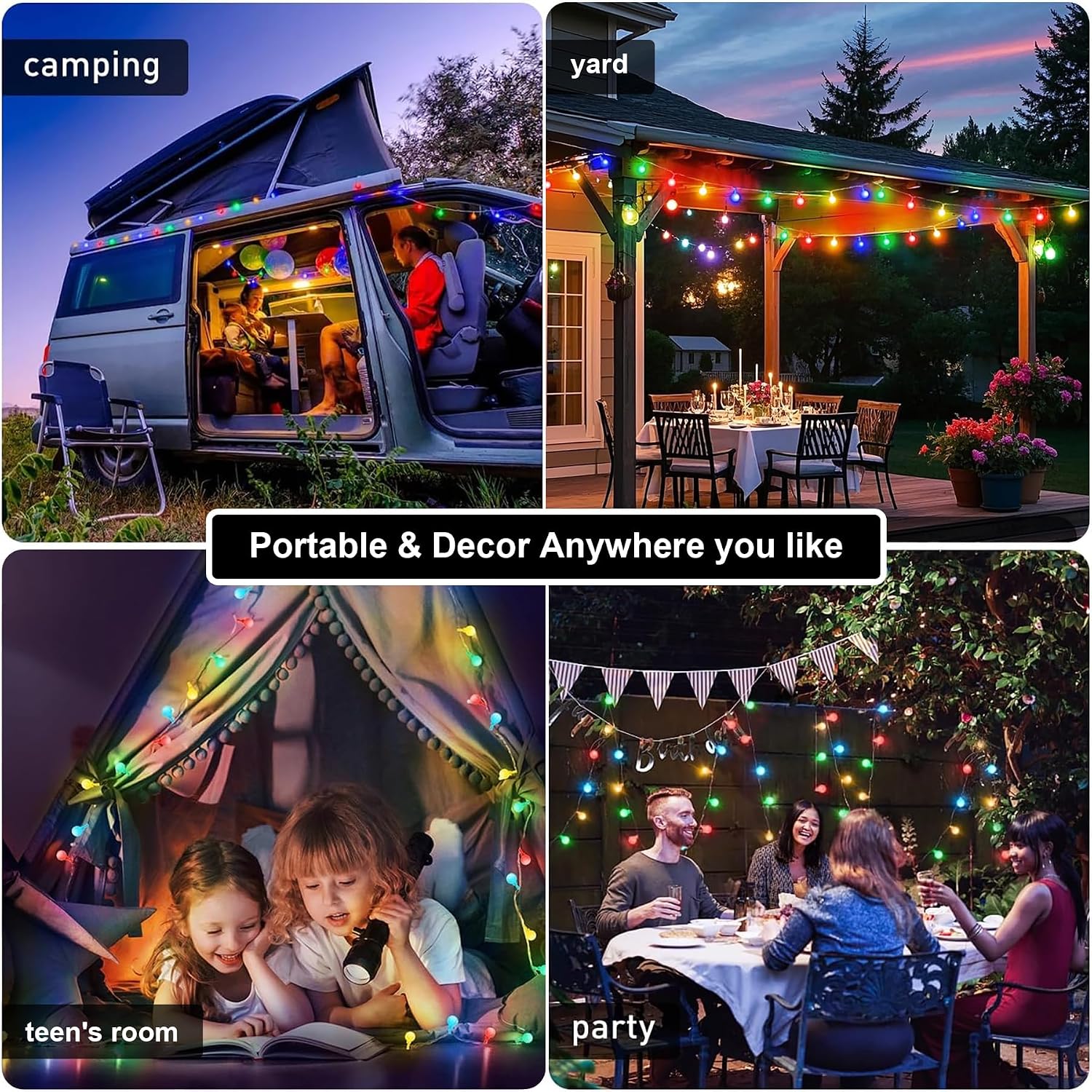 Thumbnail 5 de 120LED Fairy Lights Plug in 12M Globe String Lights ๐