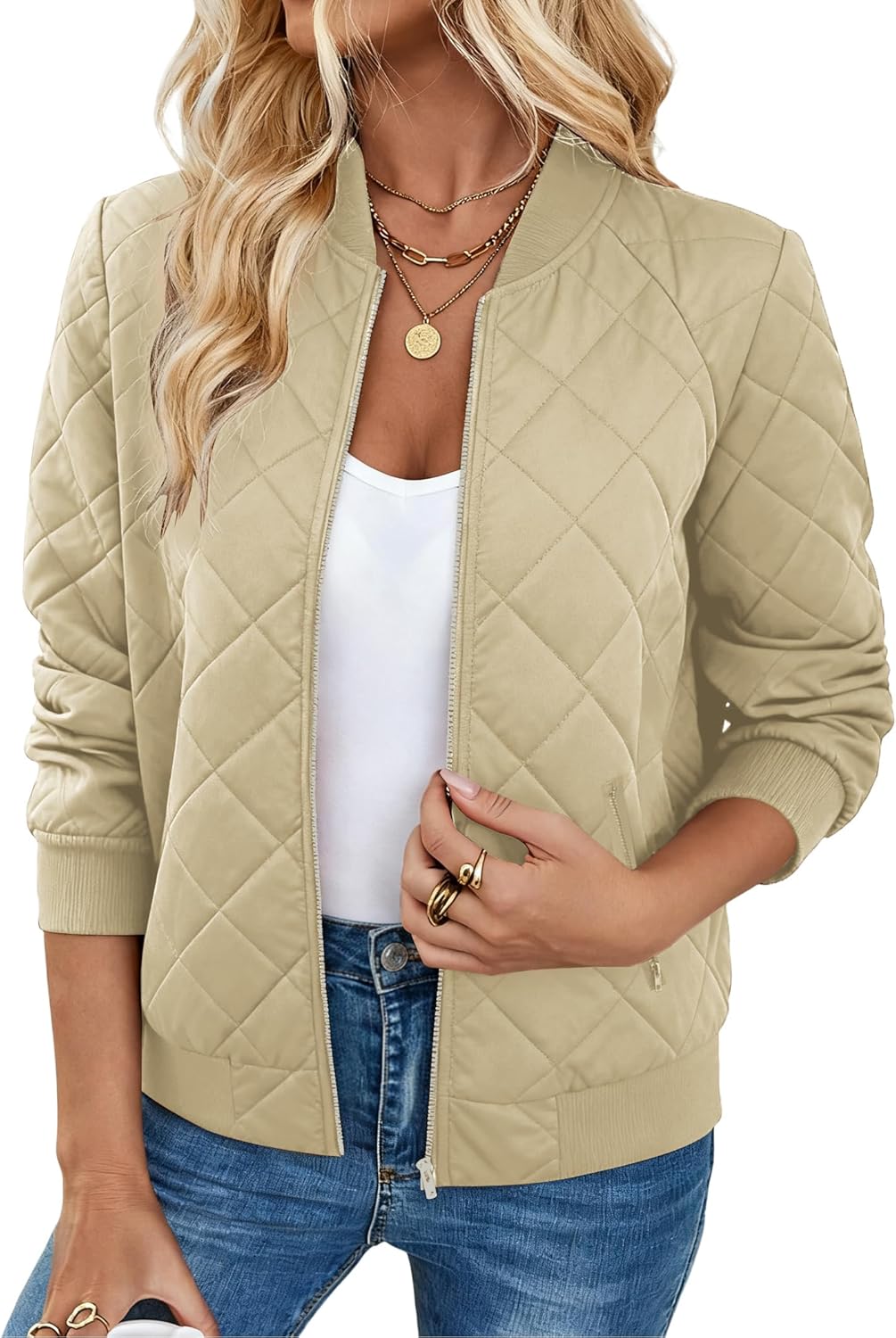 Thumbnail 6 de Zeagoo Bomber Jacket Zip Up S-XXL
