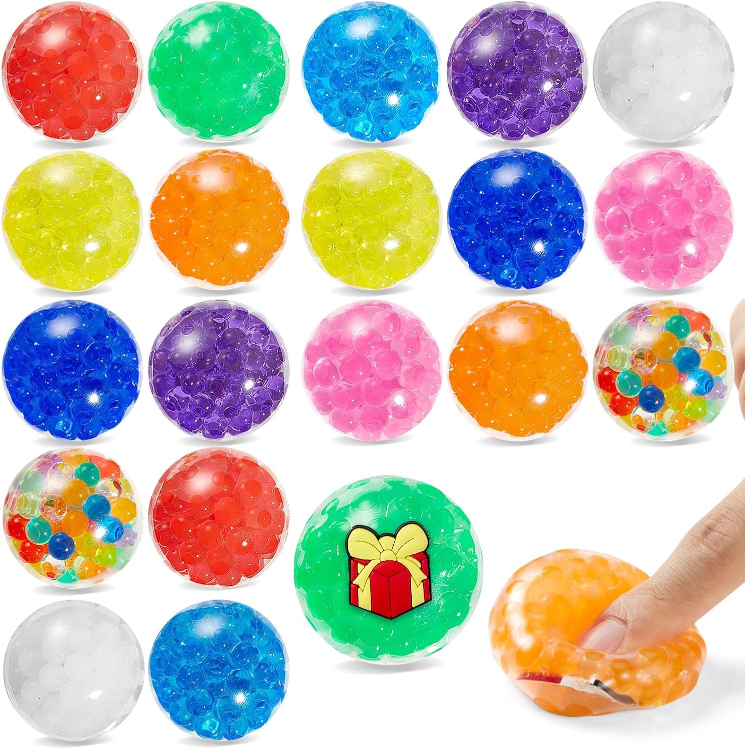 Thumbnail 6 de HOUT 20 Stück Mitgebsel: Squishy Stressbälle – Anti-Stress Bälle als Gastgeschenke