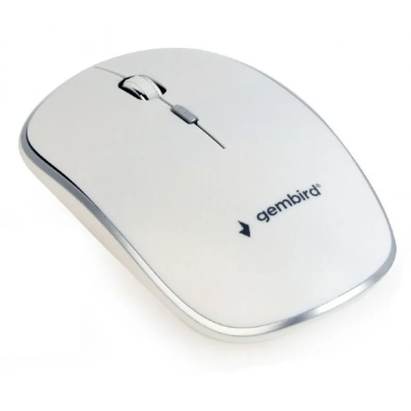 Detalle de Gembird MUSW-4B-01-W: Ratón óptico inalámbrico 1600 DPI en blanco