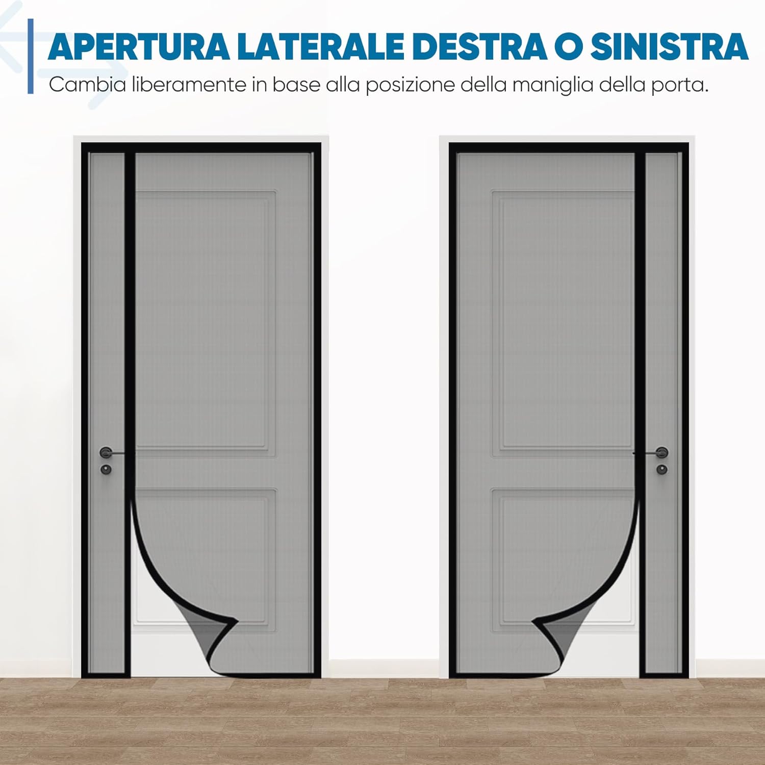 Thumbnail 2 de Sekey Zanzariera magnetica porta – Zanzariera a apertura laterale in fibra di vetro, montaggio senza forare, 130x220 cm