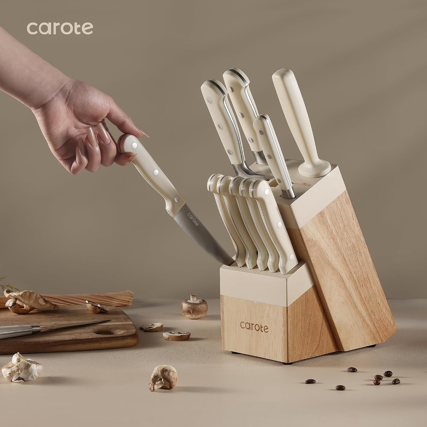 Thumbnail 5 de CAROTE Knife Set with Wood Block