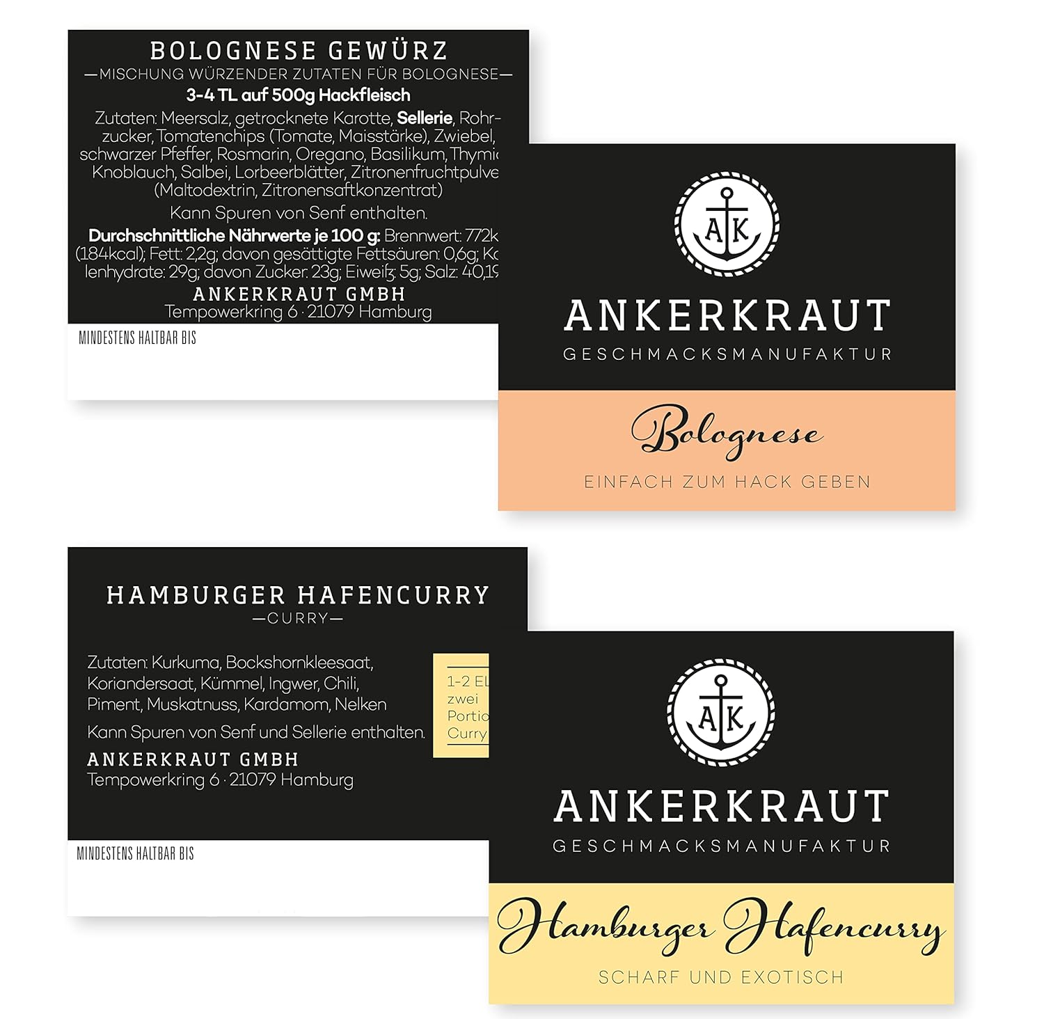Thumbnail 4 de Ankerkraut Küchen Starter-Set mit 6 Gewürzen – Korkengläser als Kitchen-Basic für Einzug & Umzug