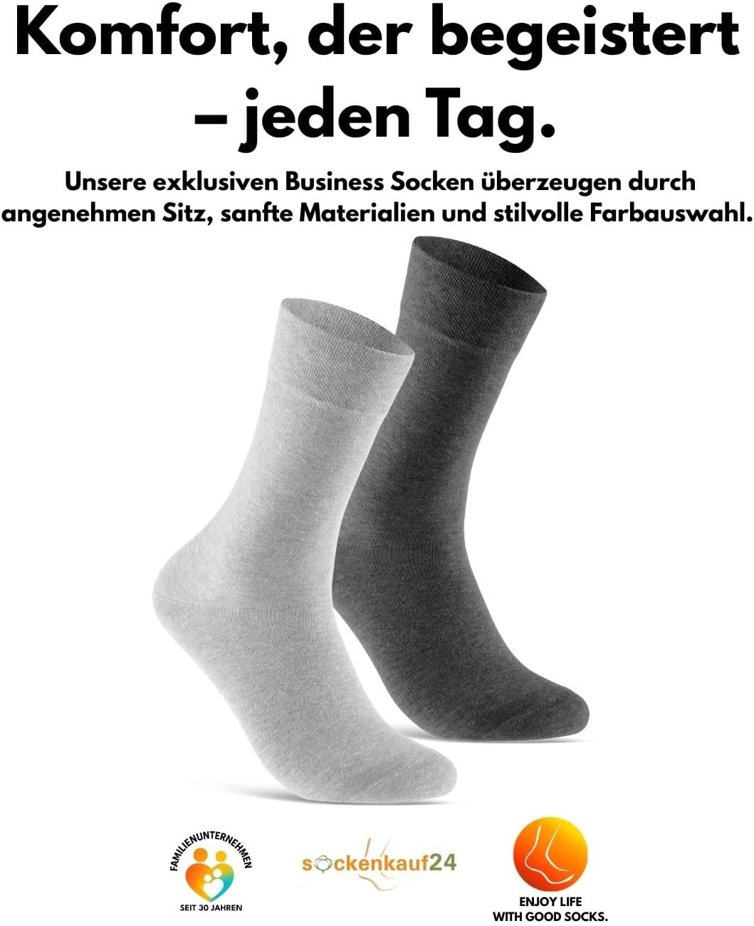Thumbnail 6 de 10 Paar Socken Herren Damen Business Baumwolle