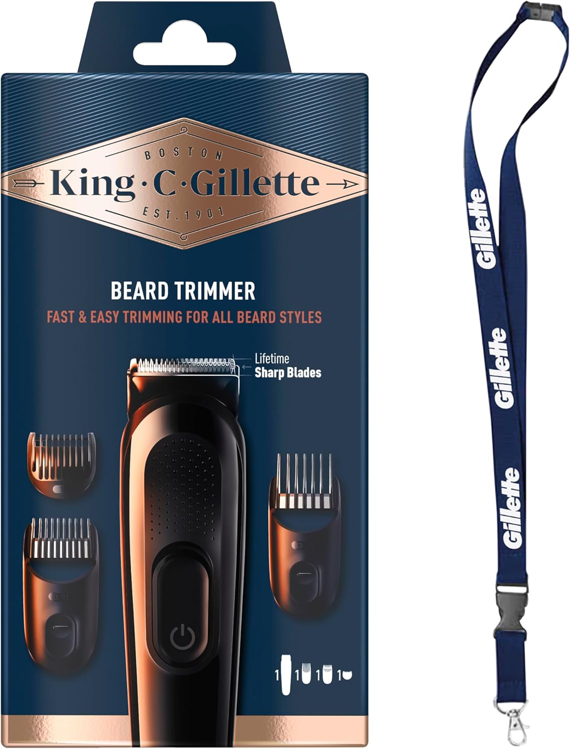 Detalle de King C. Gillette Kit Regolabarba 50 min