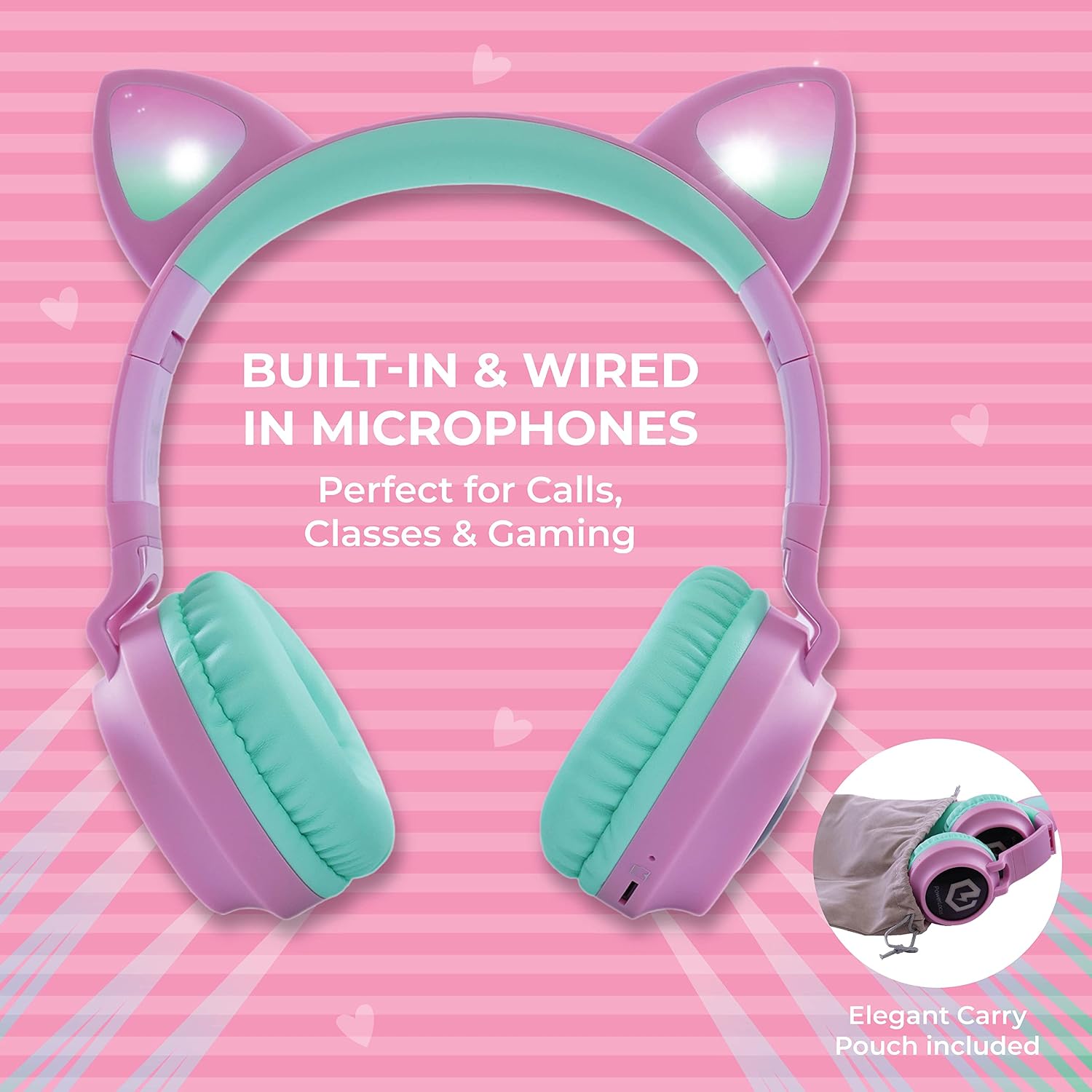 Detalle de PowerLocus Bluetooth kids headphones 15m