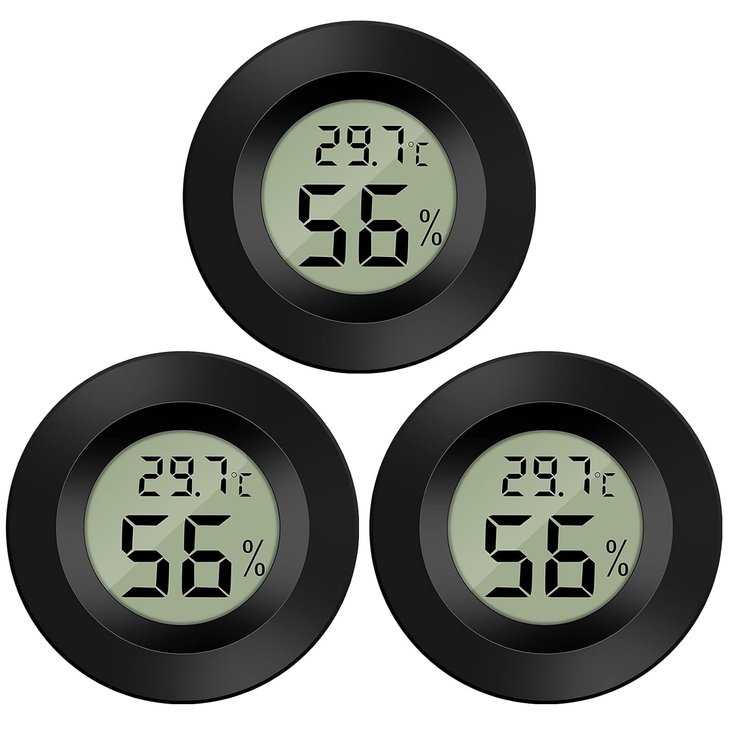 Detalle de Thlevel Humidity Meter Sensor Thermometer 3 Pack 📏