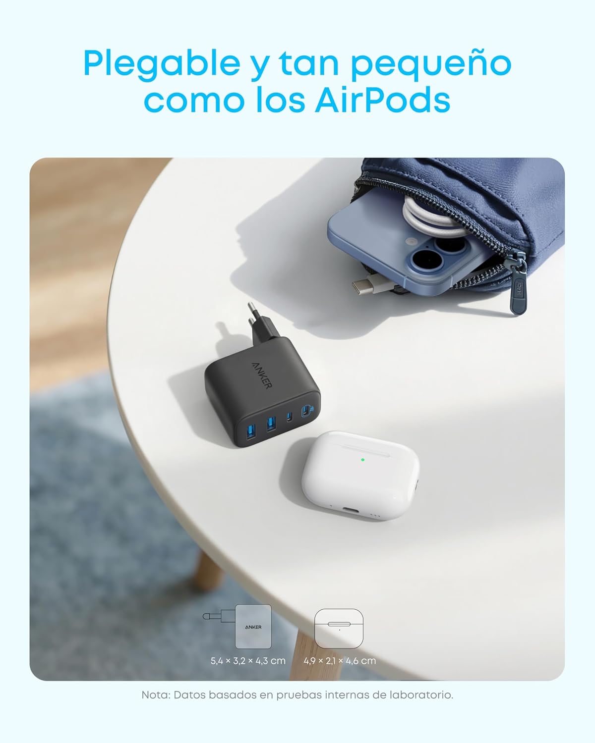 Thumbnail 4 de Anker Zolo Cargador 50 W carga rápida
