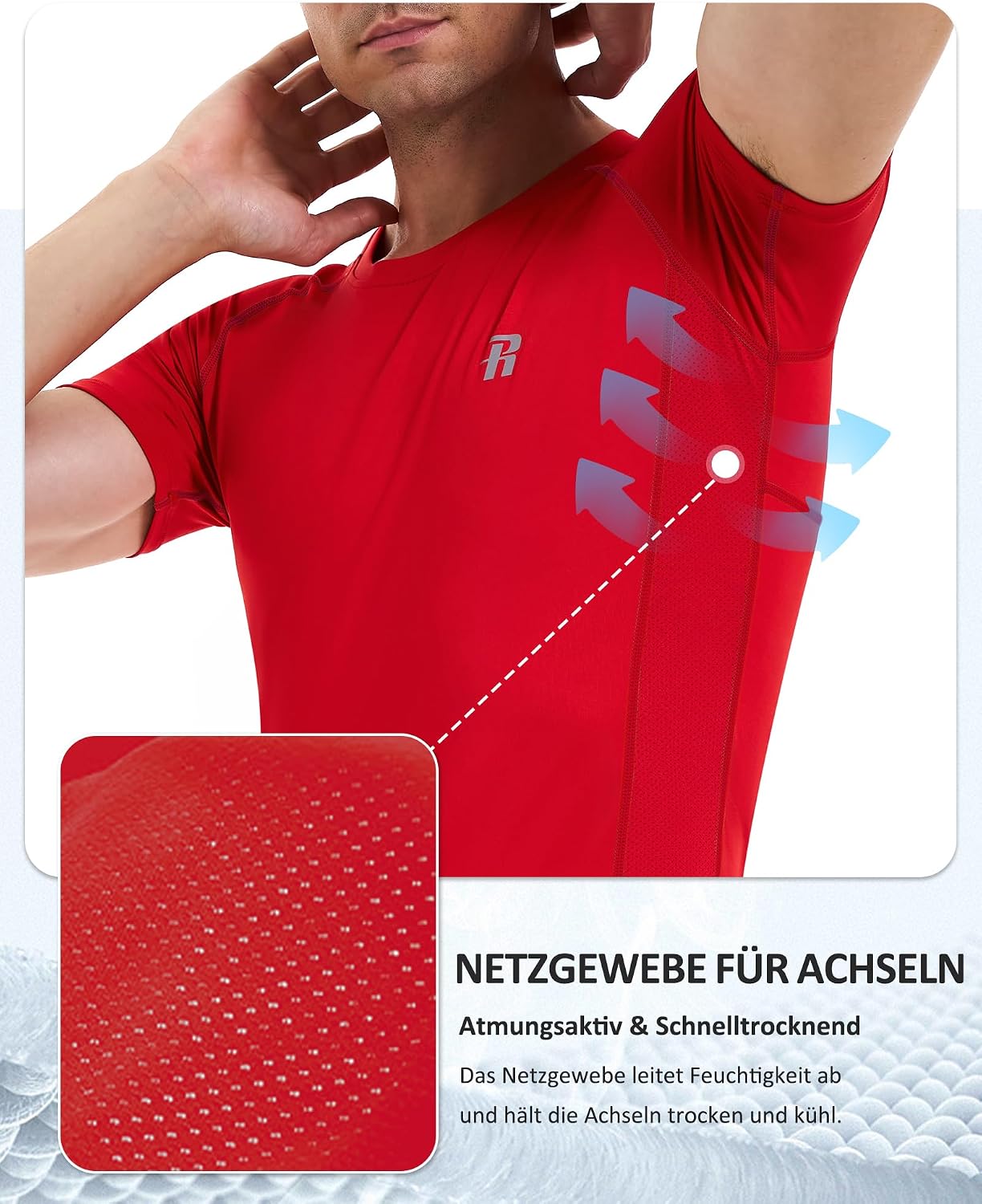 Thumbnail 4 de Runhit 3 Pack Kompressionsshirt für Herren