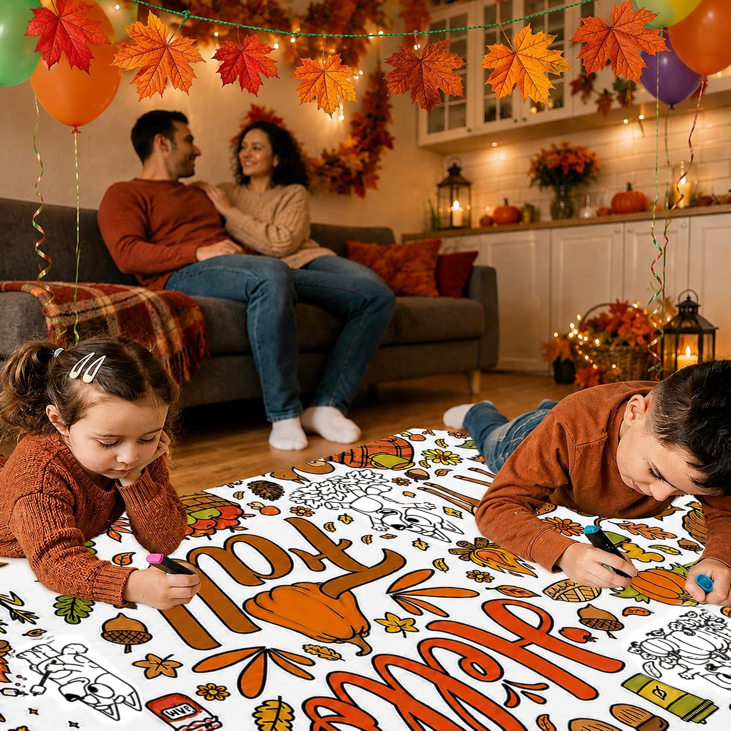 Thumbnail 5 de BashyGo Fall Coloring Poster/Tablecloth