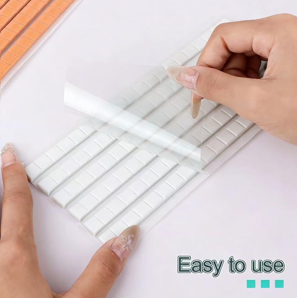 Detalle de Feosky Adhesive Putty, 120 Reusable White Mounting Squares