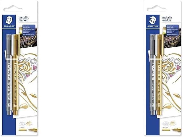Thumbnail 5 de STAEDTLER 8321 TB10 Metallic Brush Pens, Wallet of 10 Assorted Colours