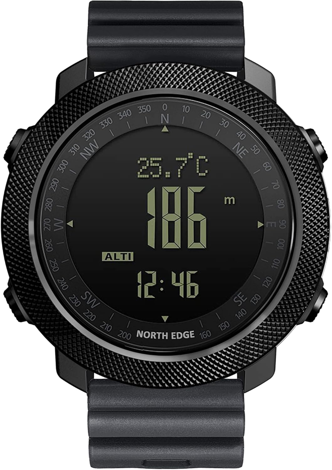 Thumbnail 5 de NORTH EDGE Apache Men’s Tactical Outdoor Digital Watch with Altimeter, Barometer & Compass