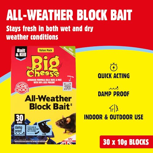 Detalle de The Big Cheese All-Weather Rodent Block – 30 x 10g (Blue)