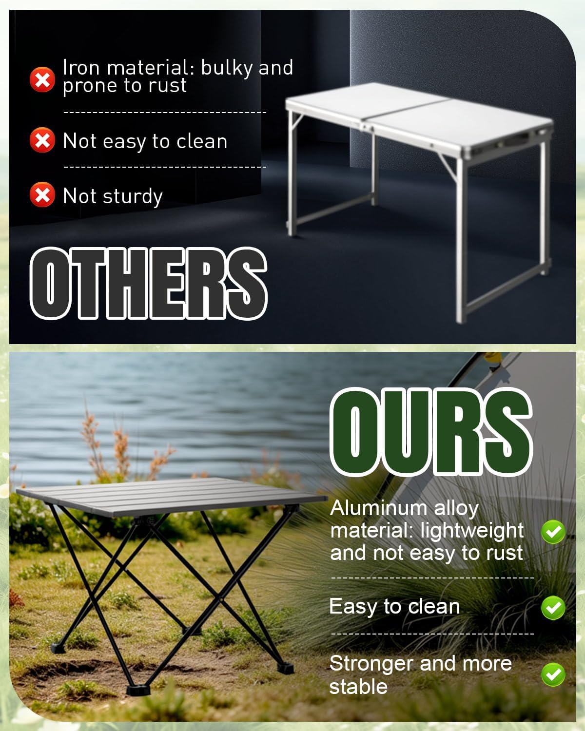 Thumbnail 1 de Torlaist Portable Folding Camping Table: Compact, Lightweight Aluminium Table for Outdoors