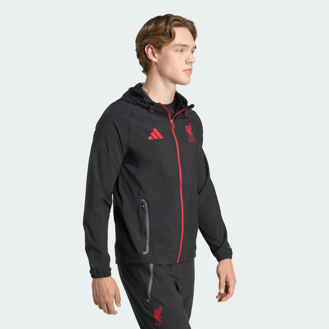 Detalle de Chaqueta Liverpool FC Tiro 25 Competition Vis Tech Travel de Adidas