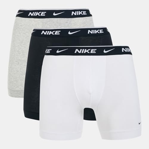 Detalle de Nike Underwear Homme Essential Boxer Briefs Lot de 3 – Maintien Optimal, Extensible, Confort Exceptionnel, L