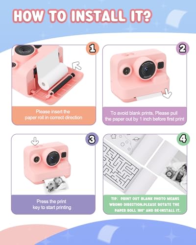 Thumbnail 7 de Dylanto Kids Camera Instant Print: 1080P Fun, Portable Photo Printer Camera for 3–12 Year Olds