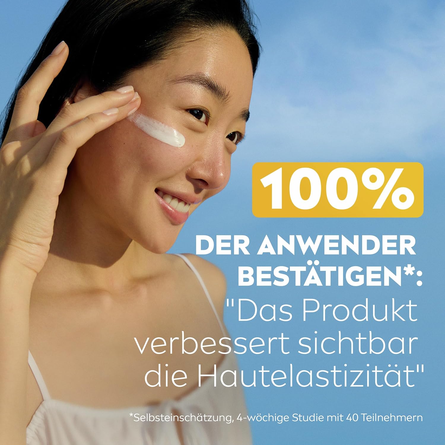 Detalle de NIVEA SUN Breathable UV Gesicht Anti-Age Q10 LSF 50+ – atmungsaktive Anti-Falten Sonnencreme, 40 ml