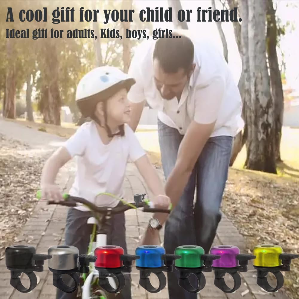 Detalle de KOCOVIMI Bike Bell – compact, crisp loud bicycle bell for road and mountain bikes