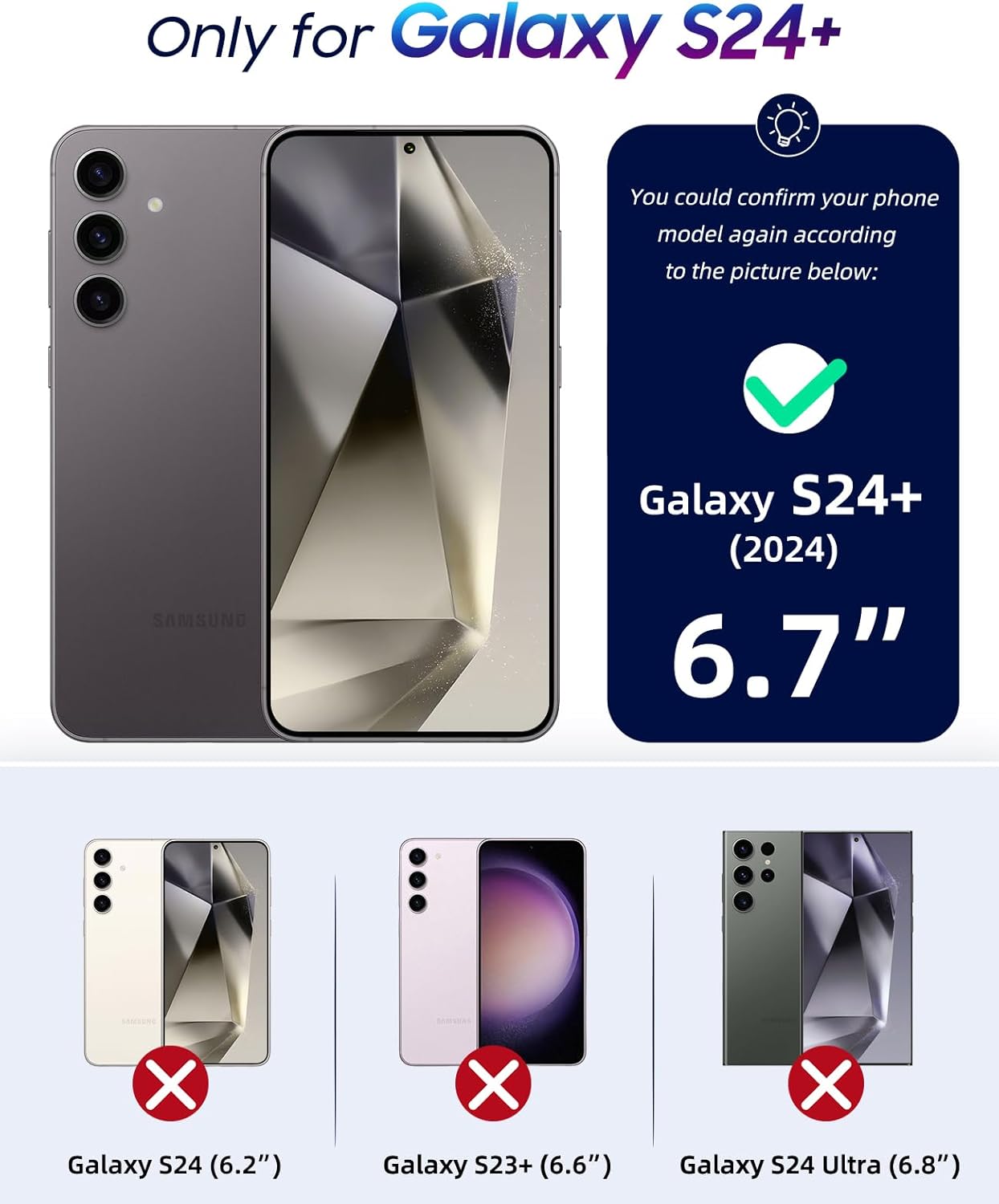 Thumbnail 1 de OCASE Premium Leder Flip Hülle für Samsung Galaxy S24+ Plus 5G – Standfunktion, Kartenfächer, Stoßfest