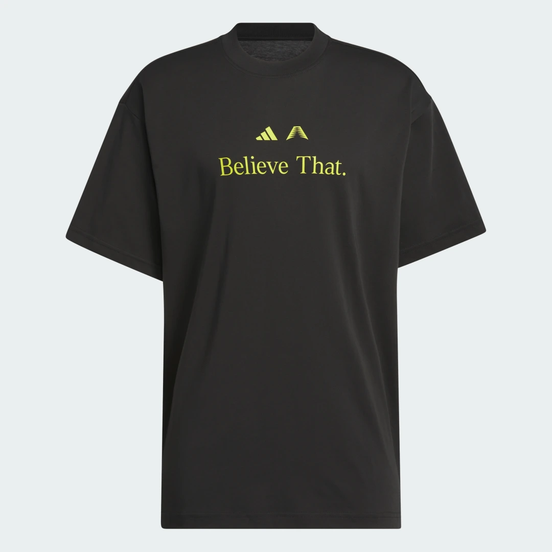 Detalle 2 de Camiseta Anthony Edwards Believe That de Adidas - negro