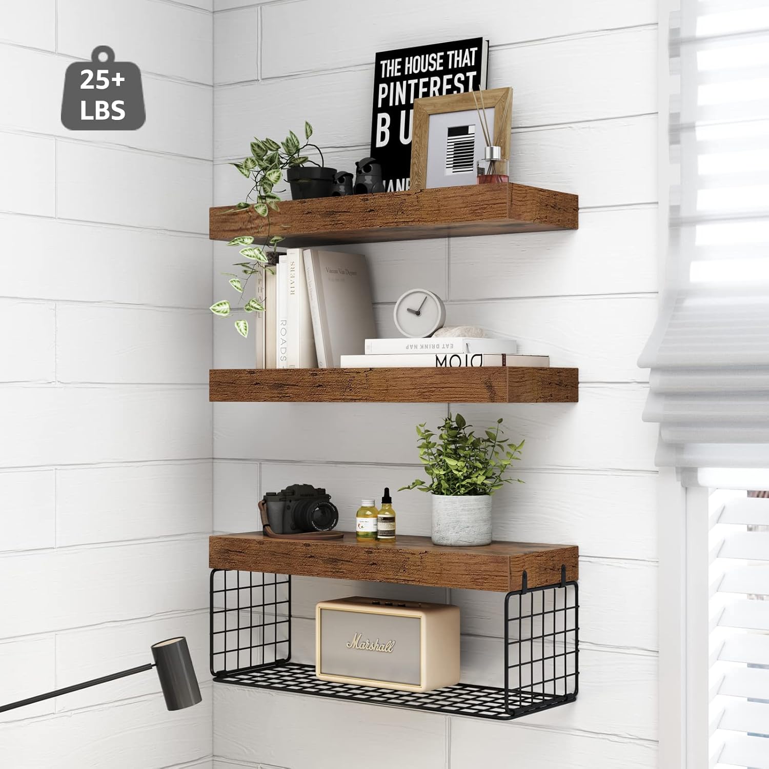 Detalle 2 de QEEIG 16 inch Bathroom Shelf Set 🏡