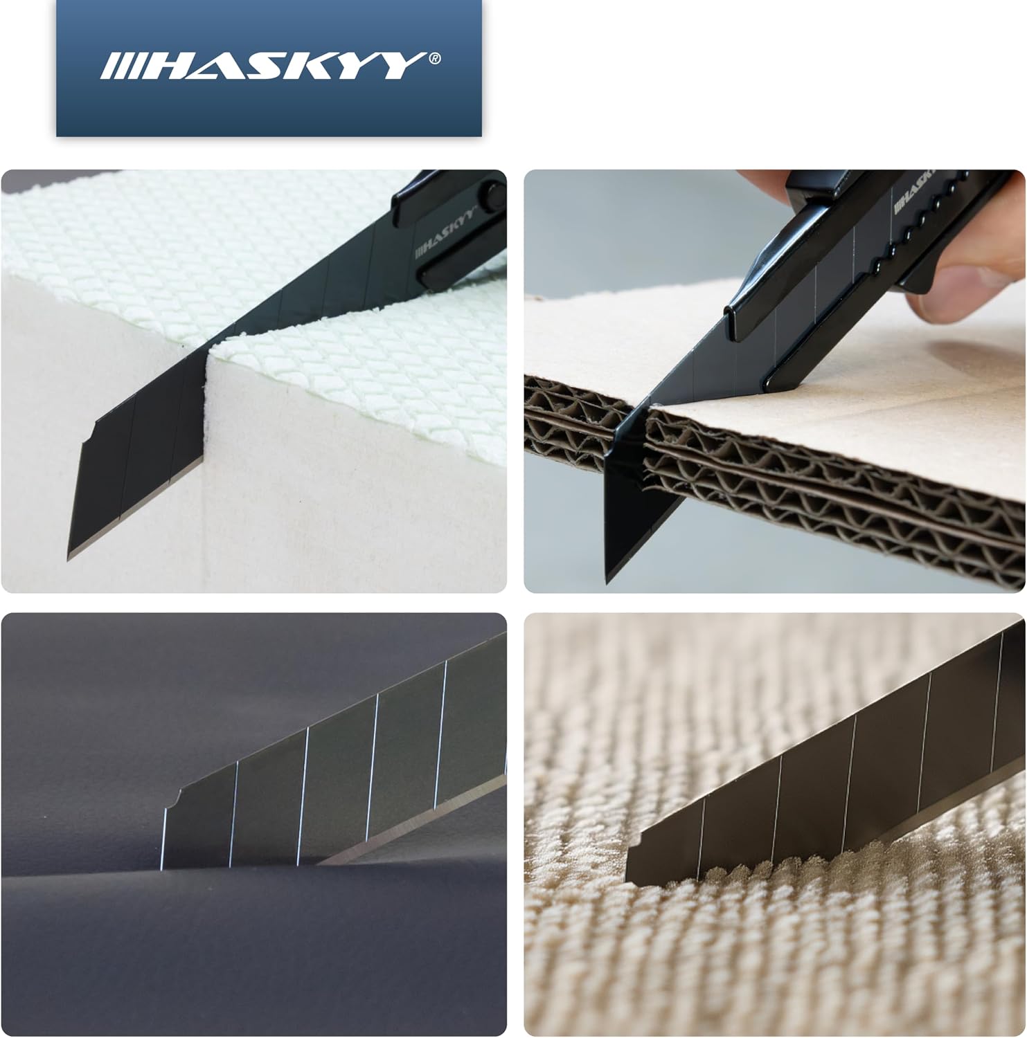 Thumbnail 6 de HASKYY Cuttermesser Ersatzklingen 50 Stück 18mm
