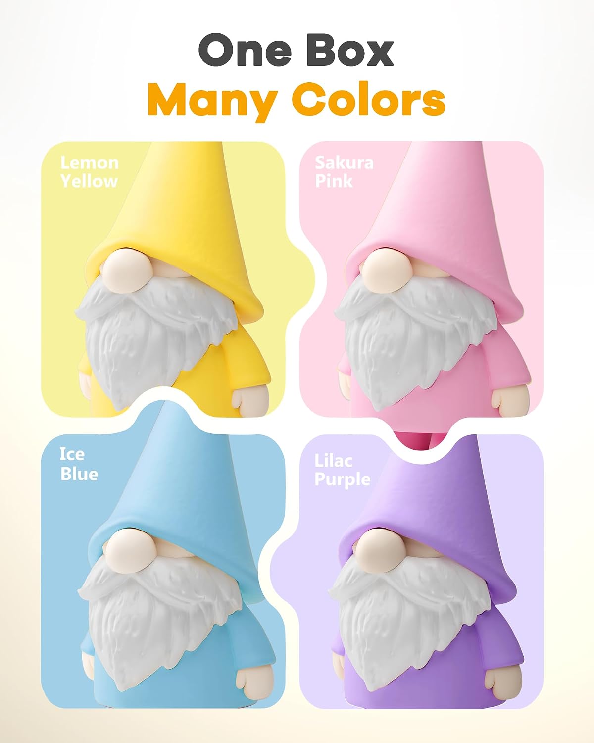 Detalle 2 de YOOPAI Matte PLA+ 1.75mm Filament, 4-Color 250g Starter Bundle
