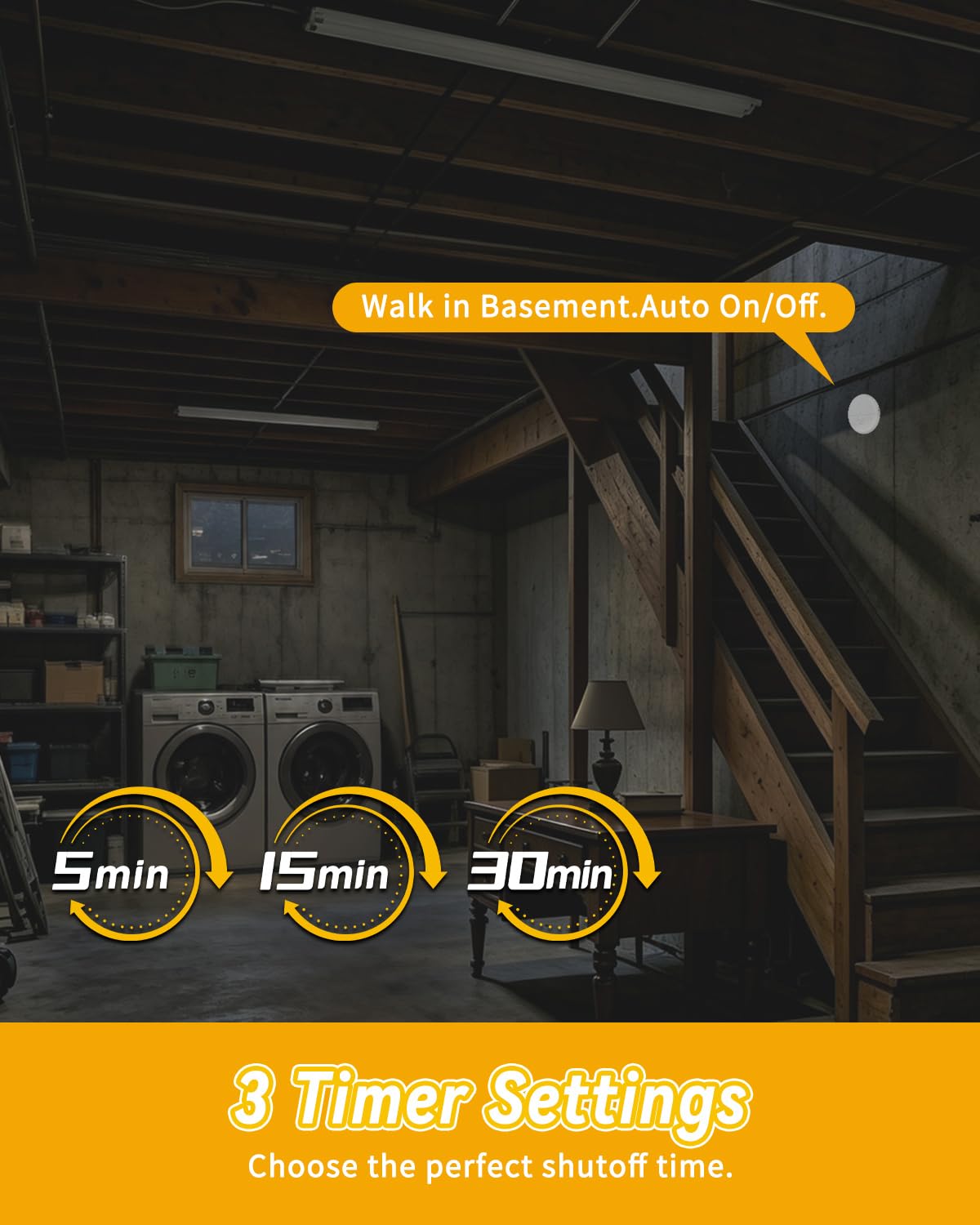 Thumbnail 3 de Greencycle Wireless Motion Sensor Plug 2-Pack, 4 Timer Settings, 120° Detection